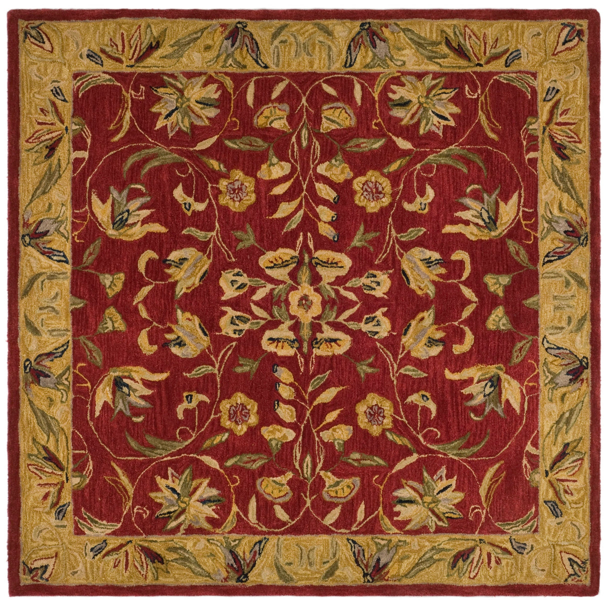 SAFAVIEH Handmade Anatolia Flossie Traditional Oriental Hand-spun Wool Rug