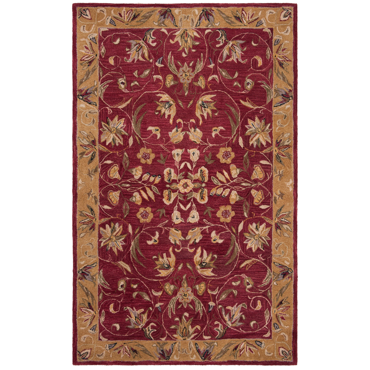 SAFAVIEH Handmade Anatolia Flossie Traditional Oriental Hand-spun Wool Rug