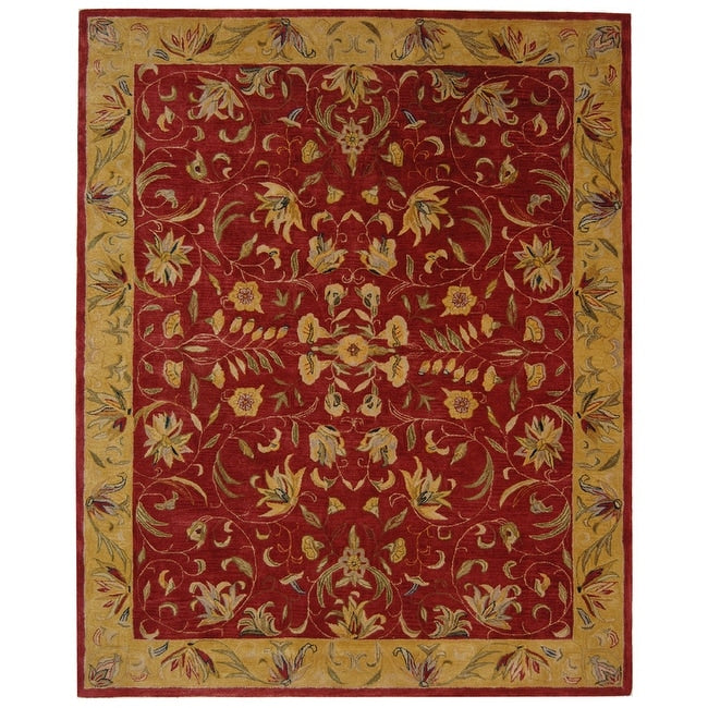 SAFAVIEH Handmade Anatolia Flossie Traditional Oriental Hand-spun Wool Rug