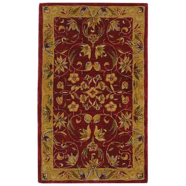 SAFAVIEH Handmade Anatolia Flossie Traditional Oriental Hand-spun Wool Rug