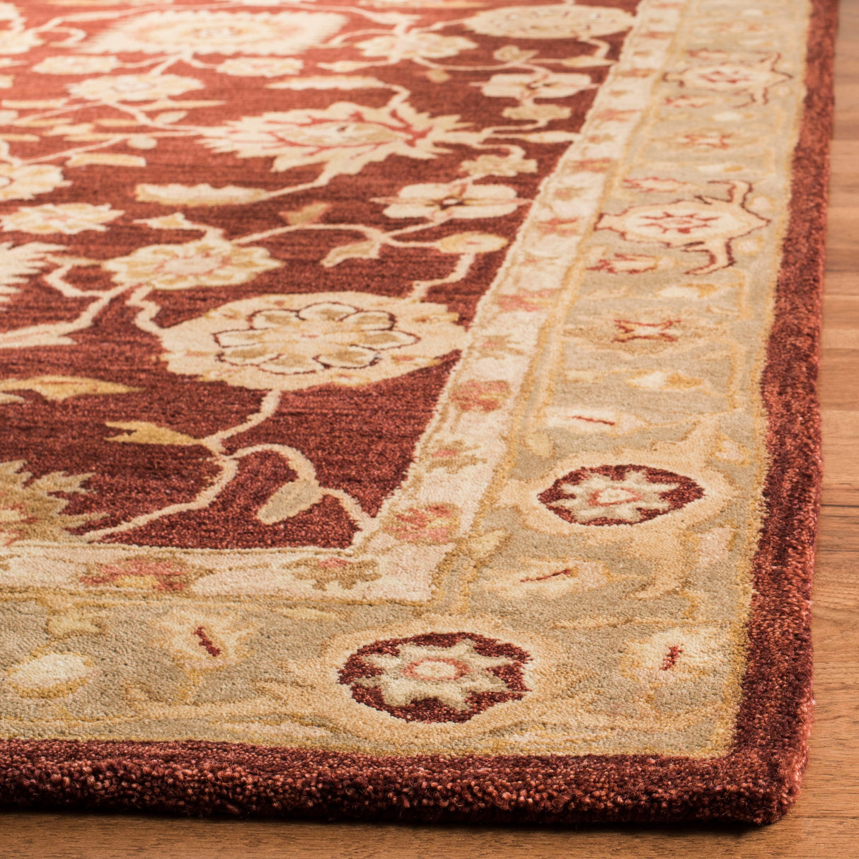 SAFAVIEH Handmade Anatolia Ibala Traditional Hand-spun Wool Rug