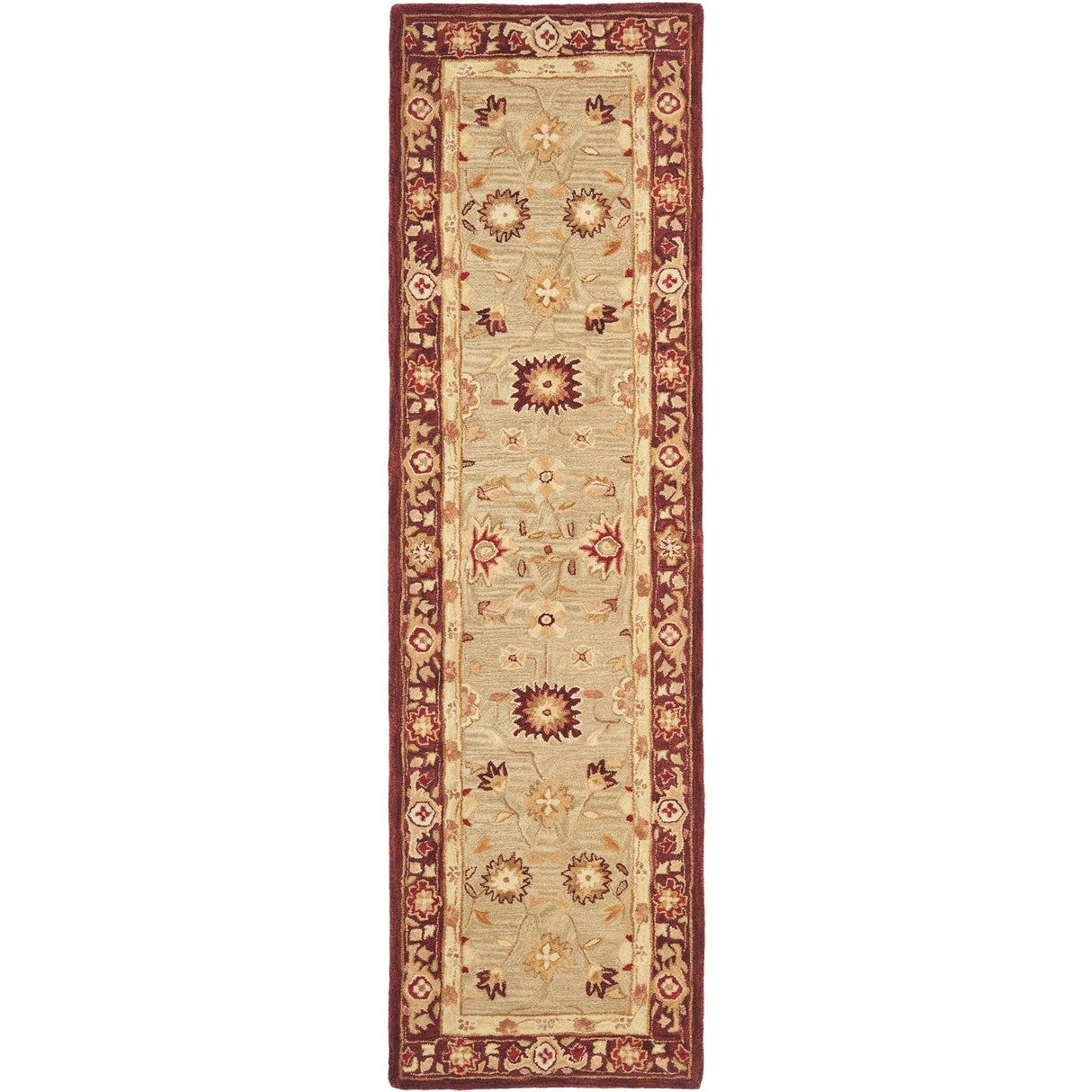 SAFAVIEH Handmade Anatolia Ibala Traditional Hand-spun Wool Rug