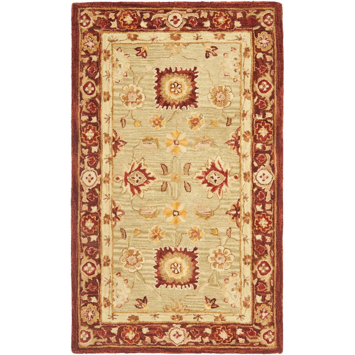 SAFAVIEH Handmade Anatolia Ibala Traditional Hand-spun Wool Rug