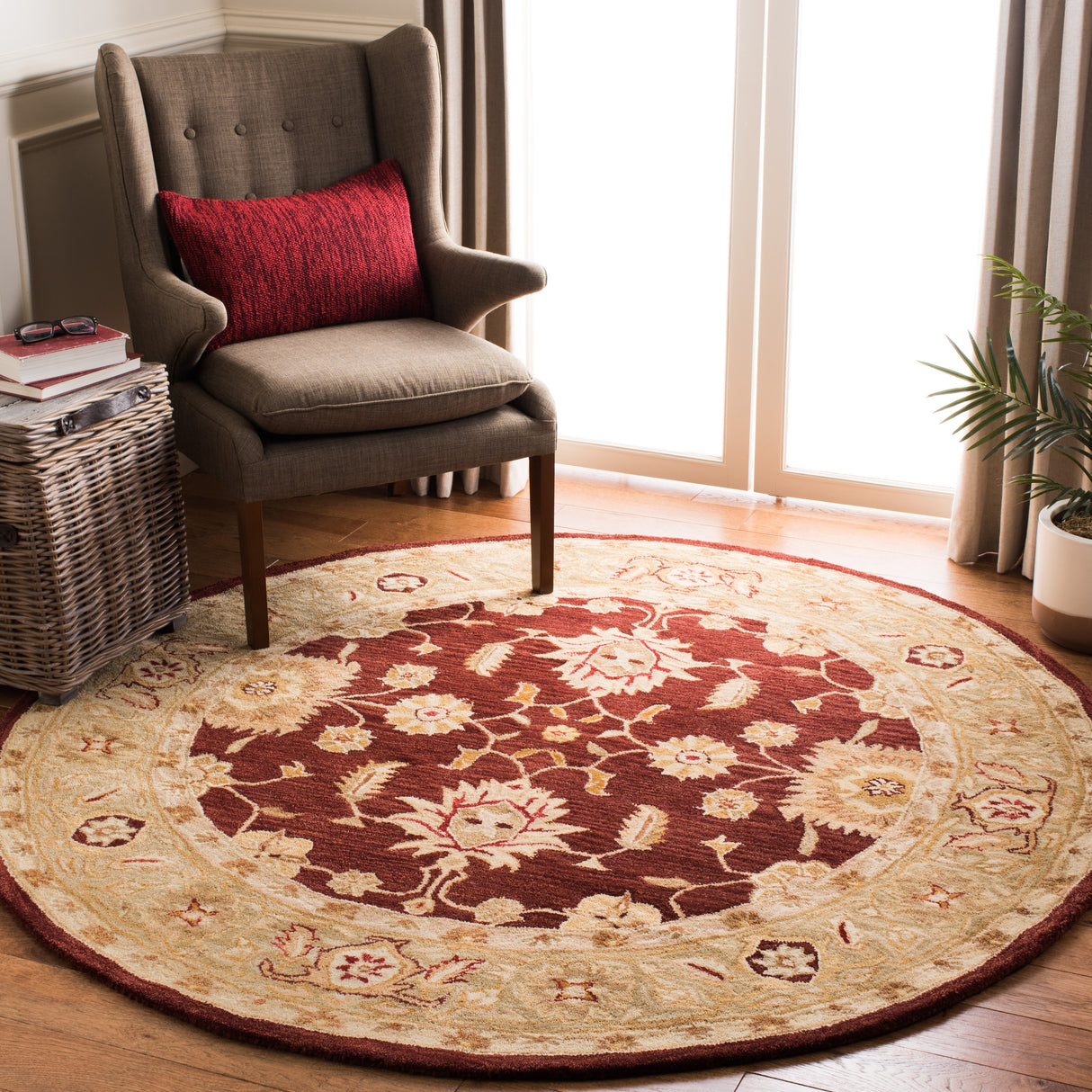 SAFAVIEH Handmade Anatolia Ibala Traditional Hand-spun Wool Rug