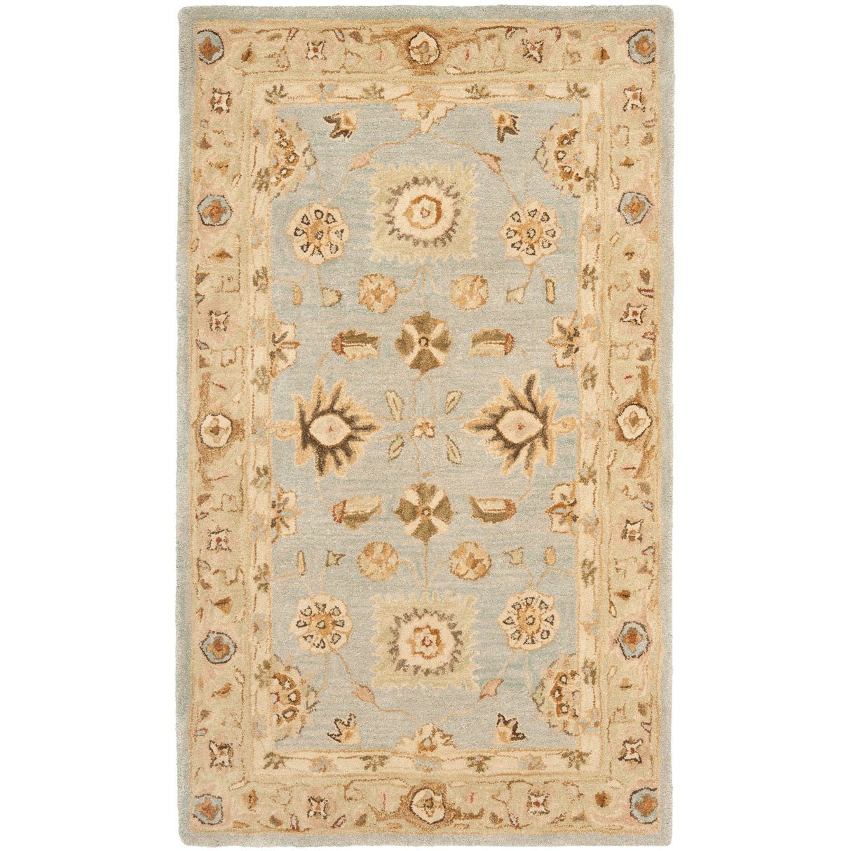 SAFAVIEH Handmade Anatolia Ibala Traditional Hand-spun Wool Rug