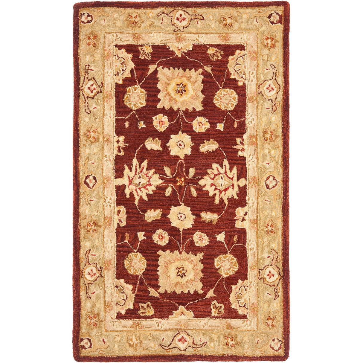 SAFAVIEH Handmade Anatolia Ibala Traditional Hand-spun Wool Rug