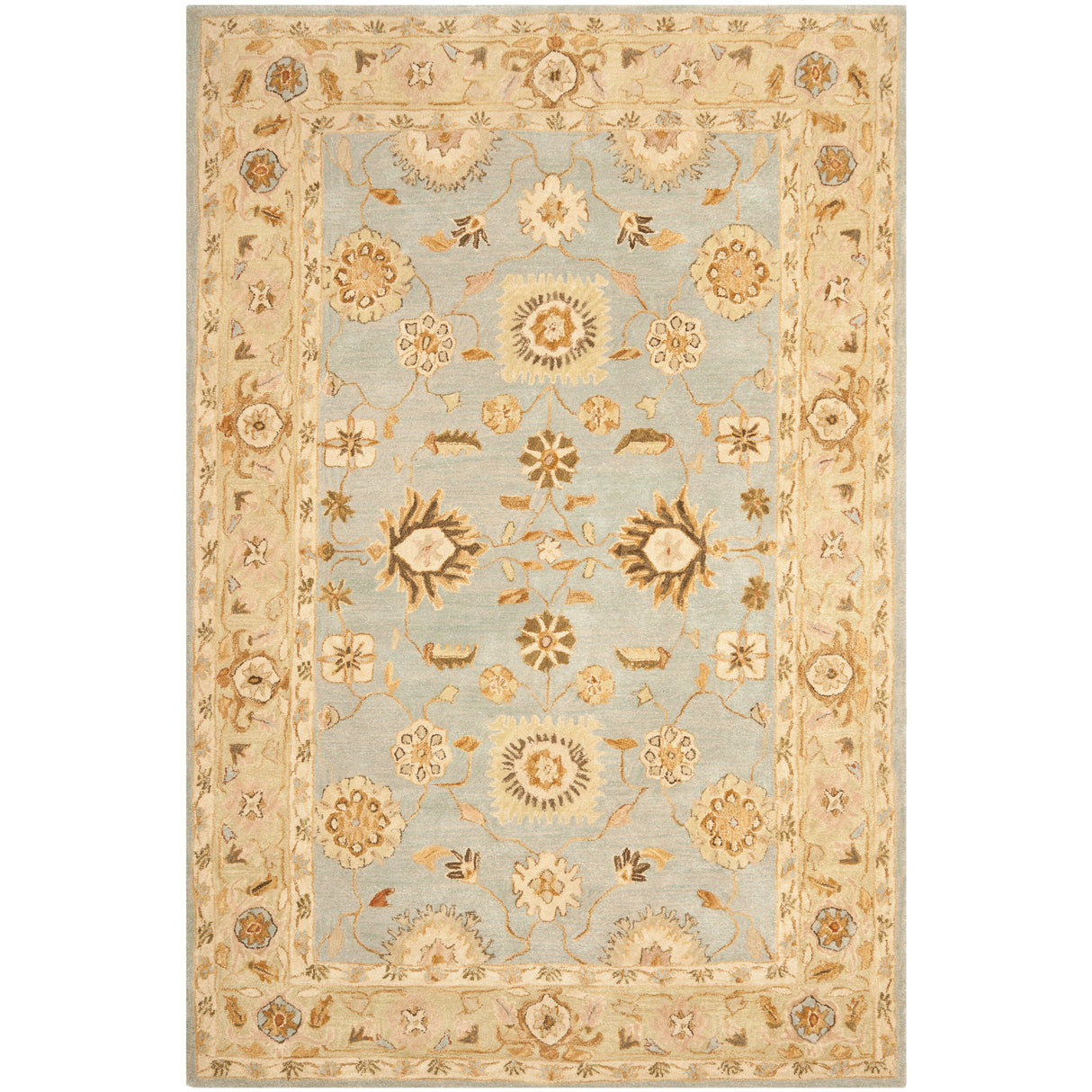 SAFAVIEH Handmade Anatolia Ibala Traditional Hand-spun Wool Rug