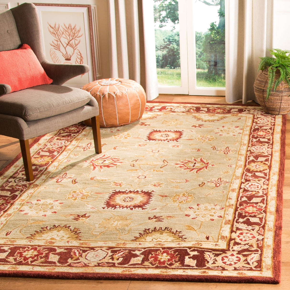 SAFAVIEH Handmade Anatolia Ibala Traditional Hand-spun Wool Rug