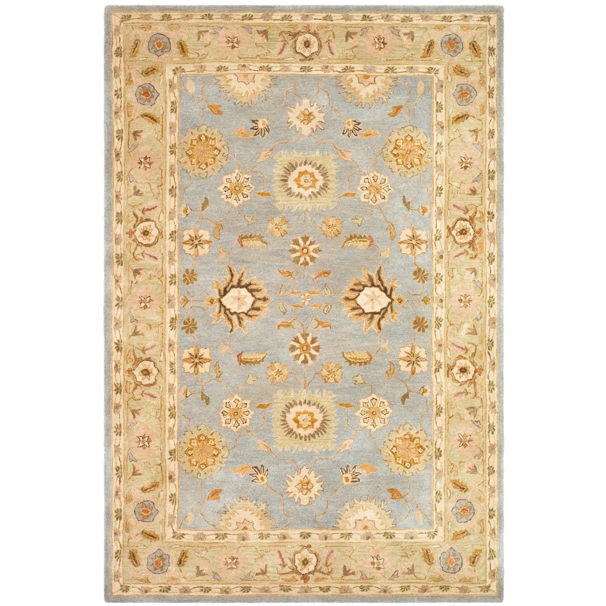 SAFAVIEH Handmade Anatolia Ibala Traditional Hand-spun Wool Rug