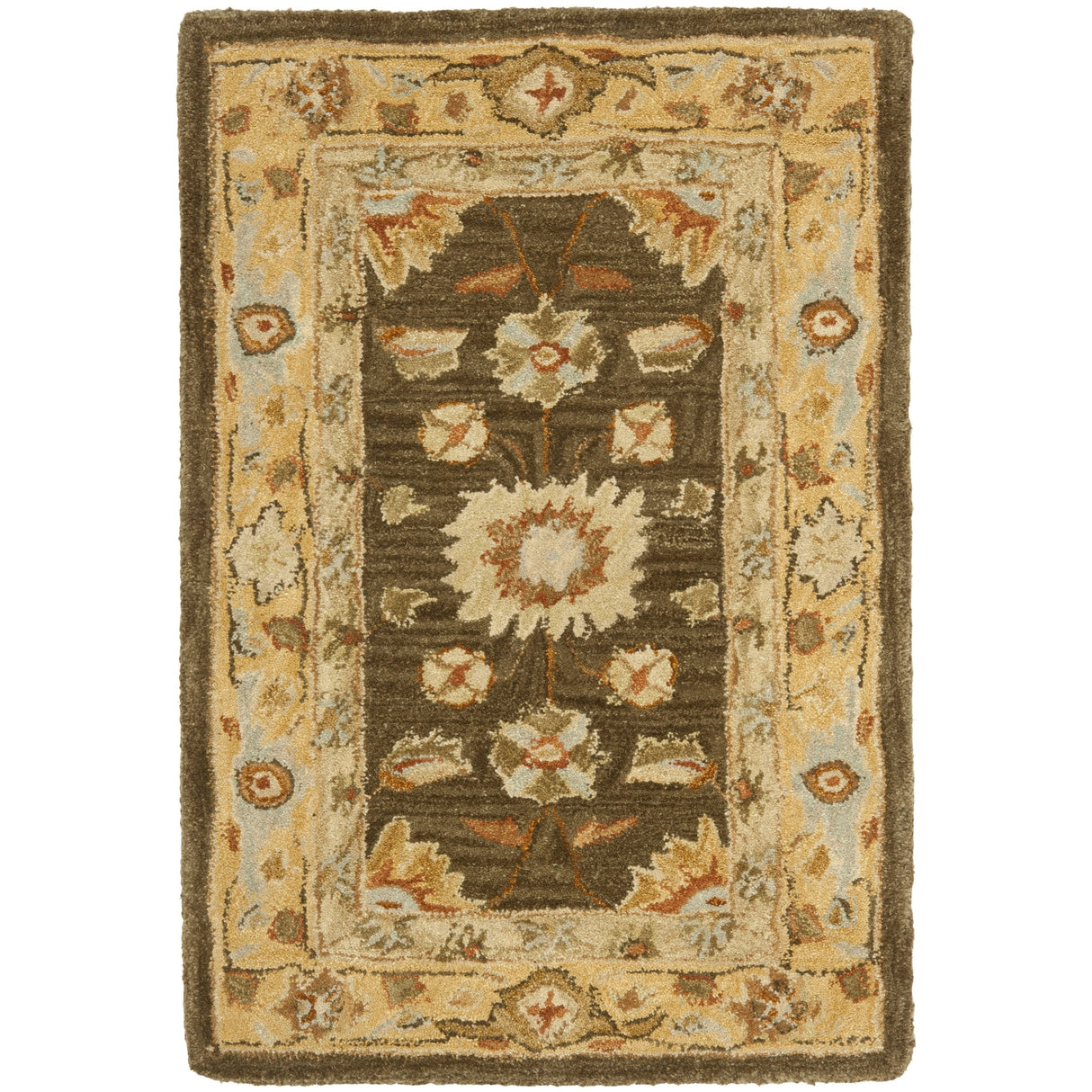 SAFAVIEH Handmade Anatolia Ibala Traditional Hand-spun Wool Rug