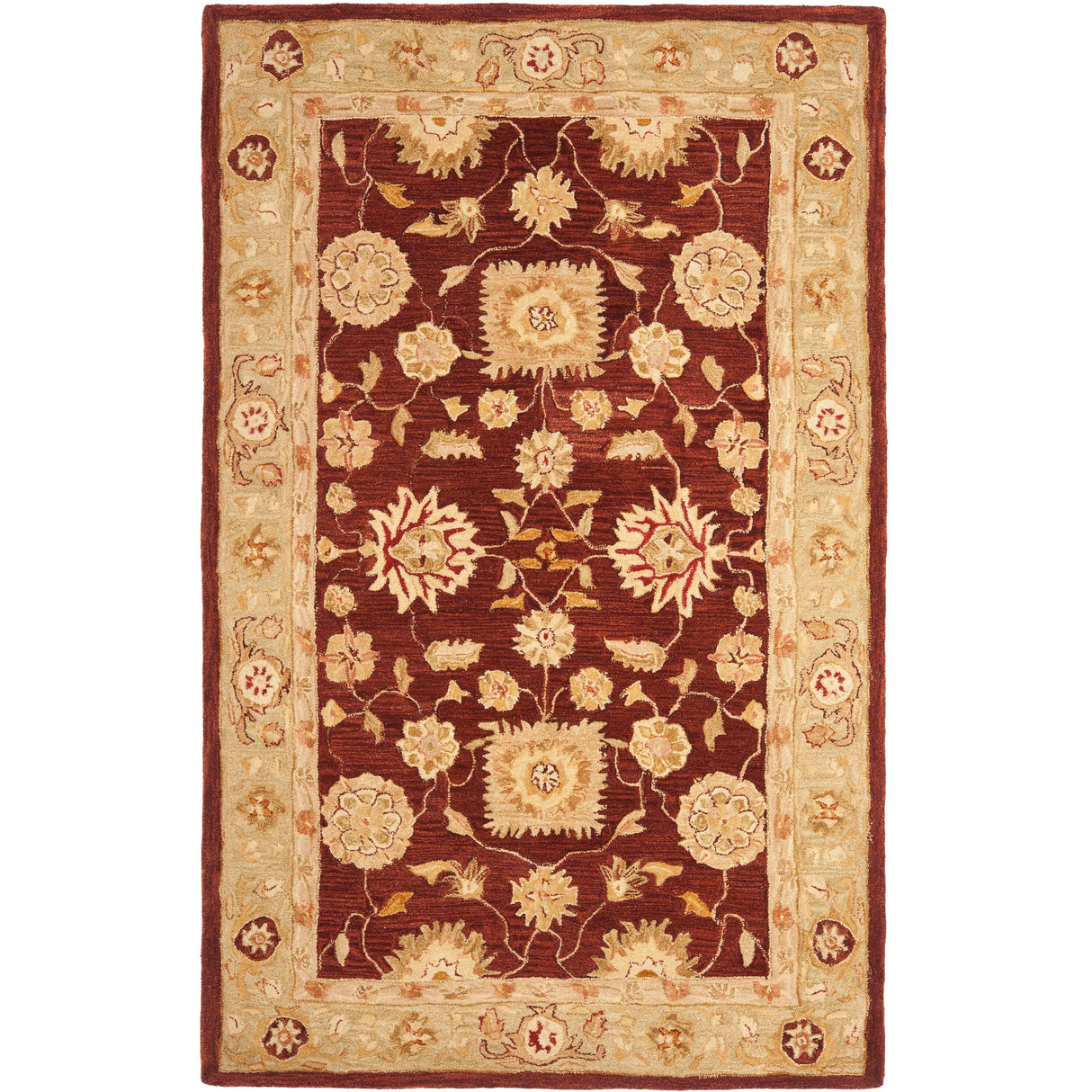 SAFAVIEH Handmade Anatolia Ibala Traditional Hand-spun Wool Rug