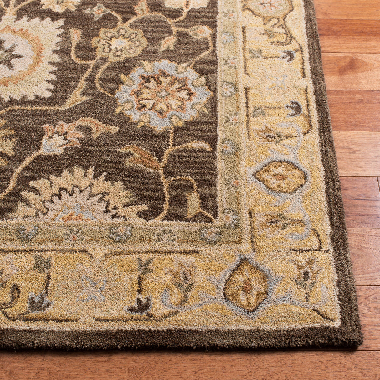 SAFAVIEH Handmade Anatolia Ibala Traditional Hand-spun Wool Rug