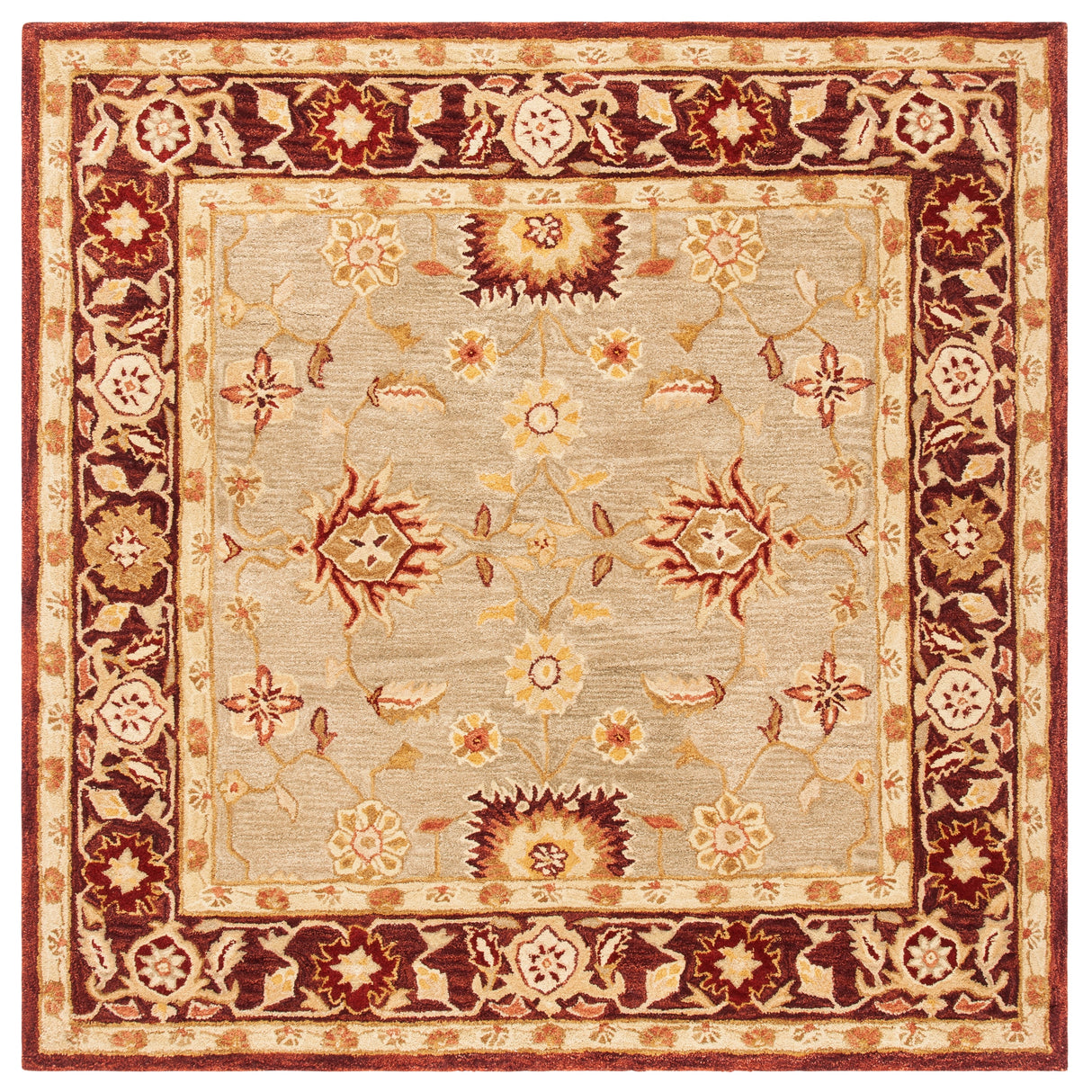 SAFAVIEH Handmade Anatolia Ibala Traditional Hand-spun Wool Rug