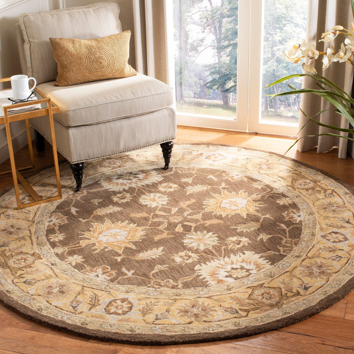 SAFAVIEH Handmade Anatolia Ibala Traditional Hand-spun Wool Rug