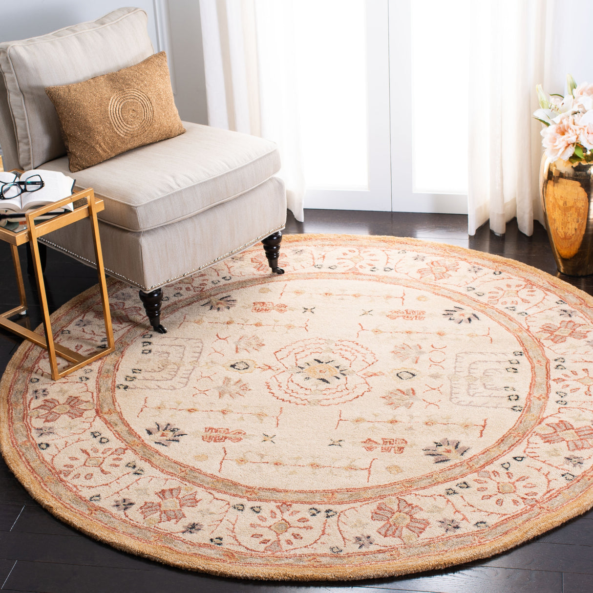 SAFAVIEH Handmade Anatolia Jamesina Traditional Oriental Hand-spun Wool Rug