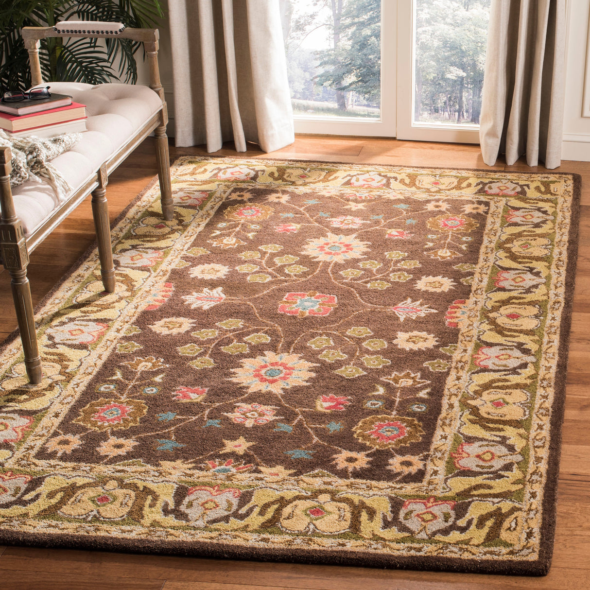 SAFAVIEH Handmade Anatolia Lisann Traditional Oriental Hand-spun Wool Rug