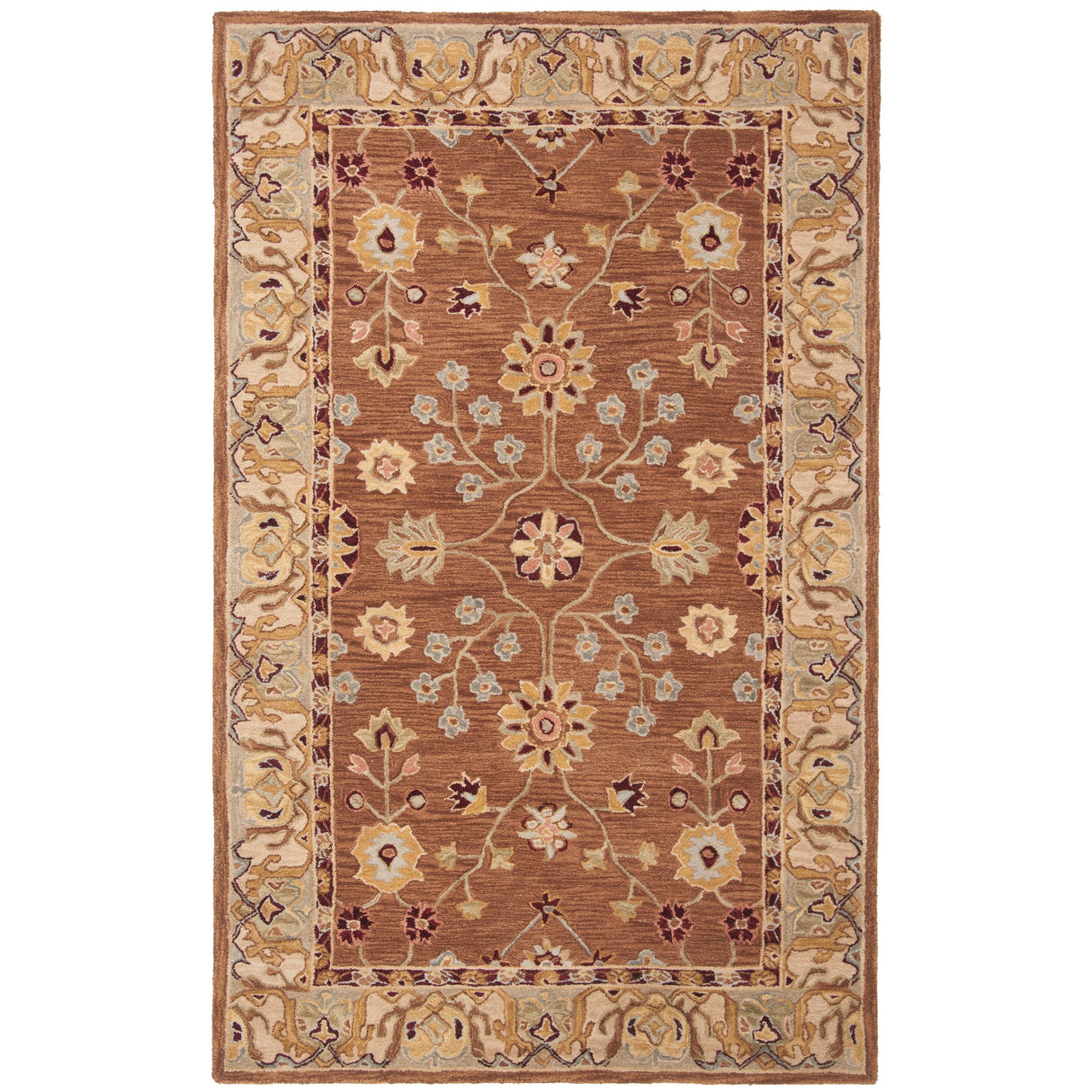 SAFAVIEH Handmade Anatolia Lisann Traditional Oriental Hand-spun Wool Rug