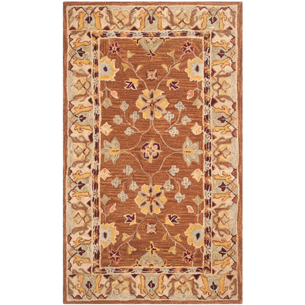 SAFAVIEH Handmade Anatolia Lisann Traditional Oriental Hand-spun Wool Rug