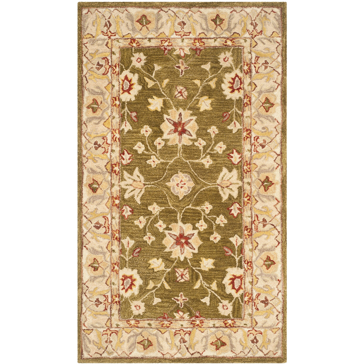 SAFAVIEH Handmade Anatolia Lisann Traditional Oriental Hand-spun Wool Rug