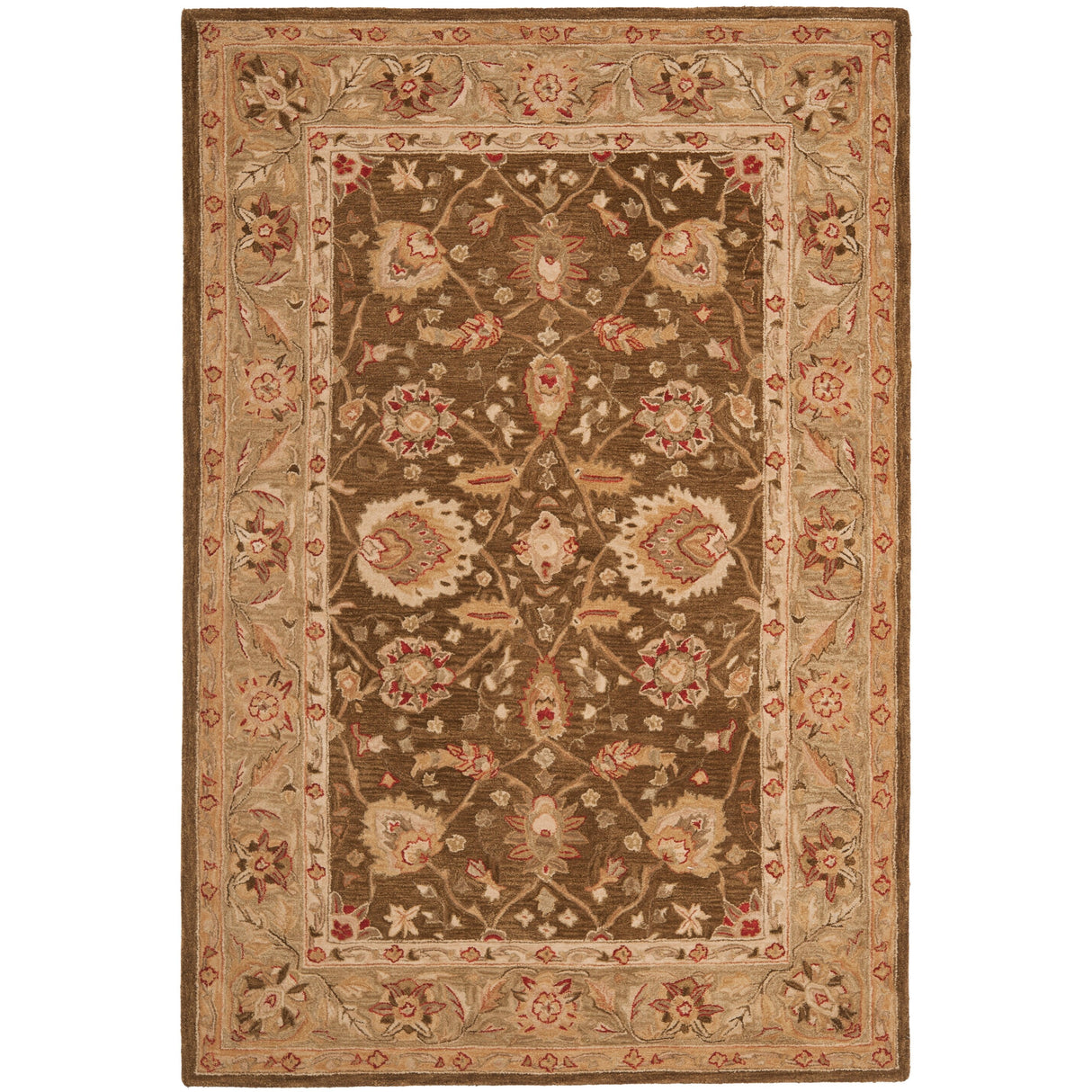 SAFAVIEH Handmade Anatolia Renelle Traditional Oriental Hand-spun Wool Rug