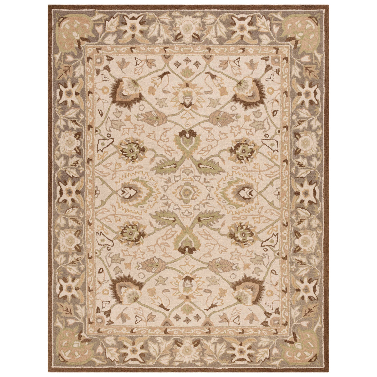 SAFAVIEH Handmade Anatolia Renelle Traditional Oriental Hand-spun Wool Rug