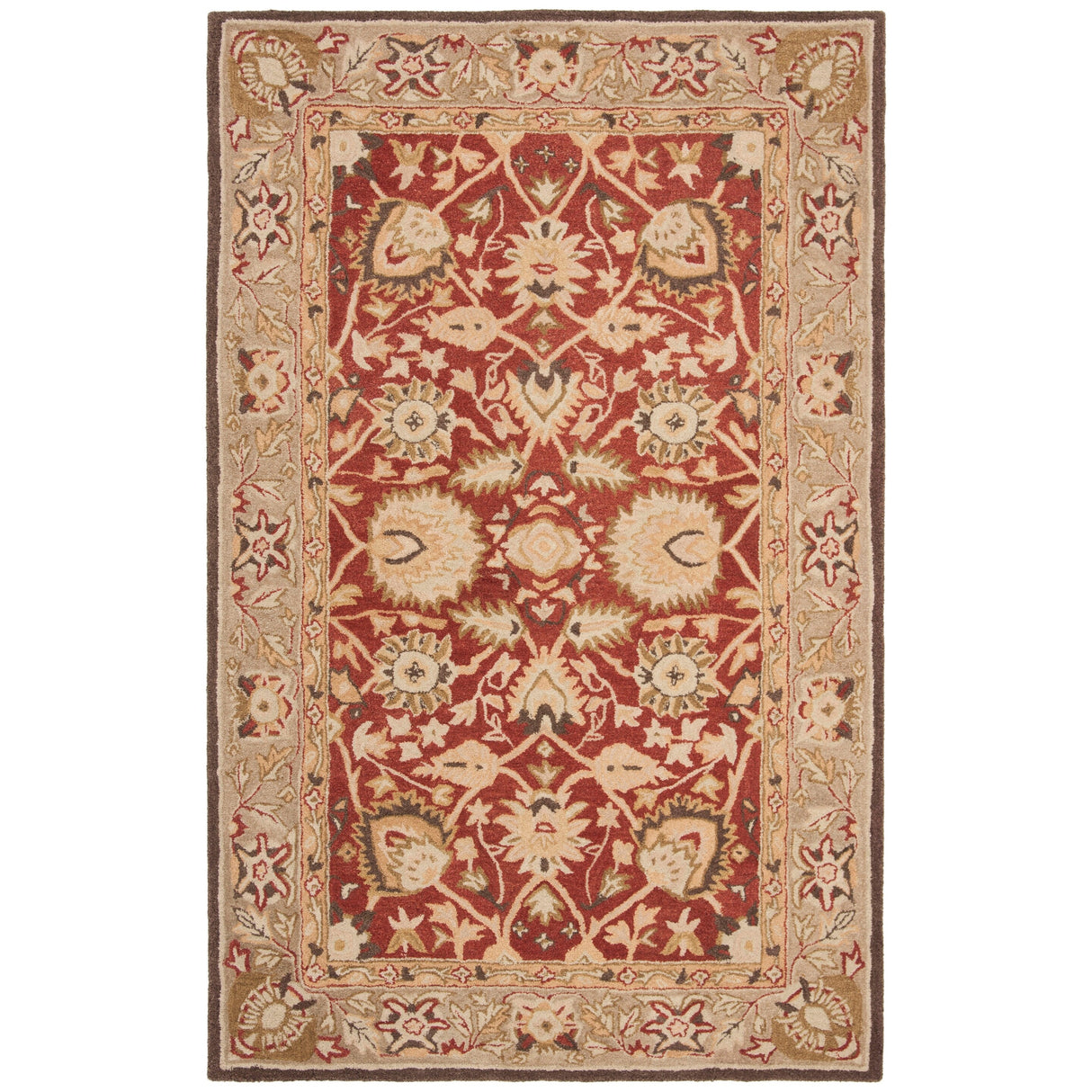 SAFAVIEH Handmade Anatolia Renelle Traditional Oriental Hand-spun Wool Rug