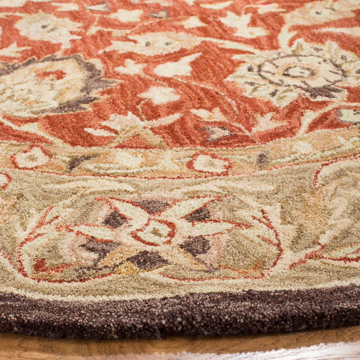 SAFAVIEH Handmade Anatolia Renelle Traditional Oriental Hand-spun Wool Rug