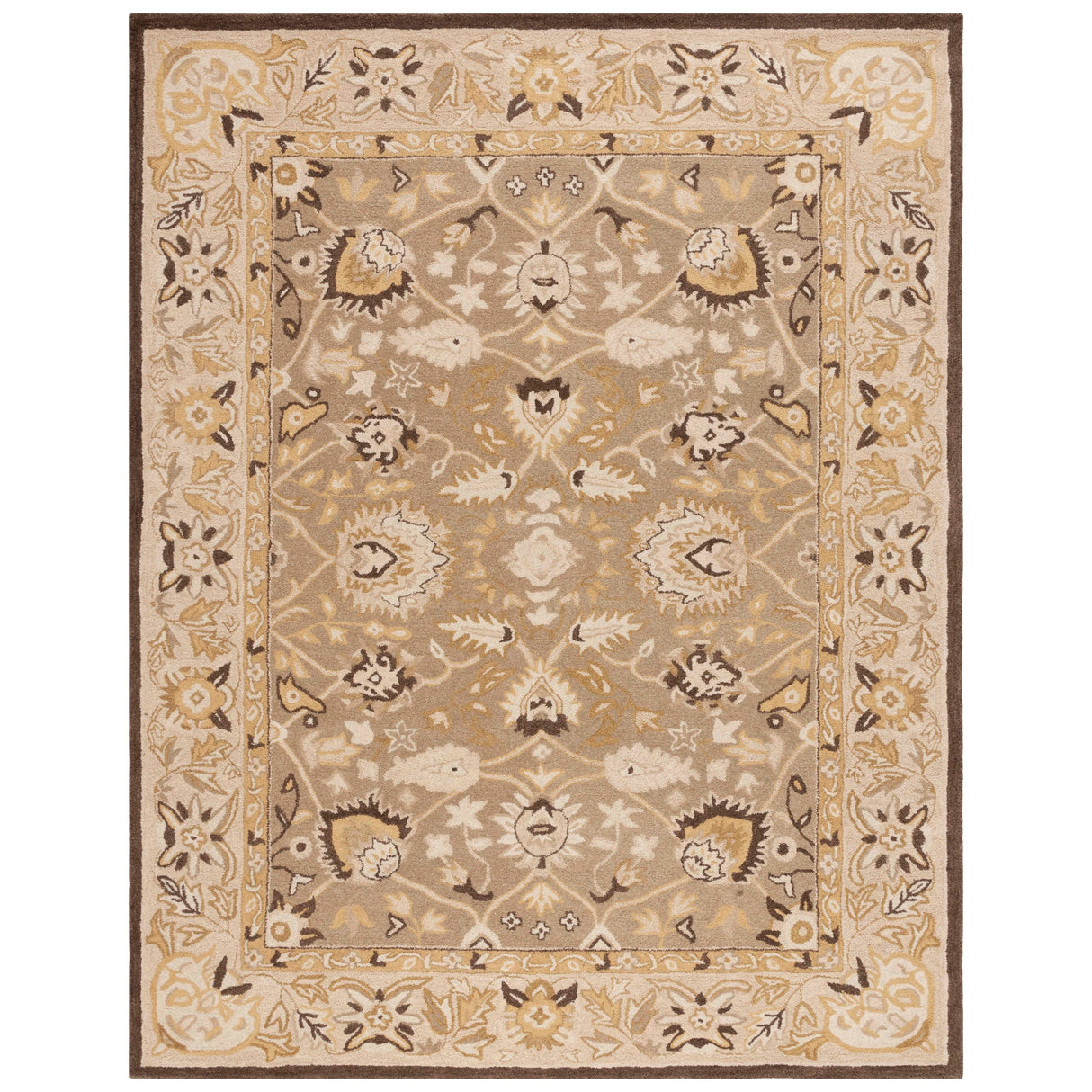 SAFAVIEH Handmade Anatolia Renelle Traditional Oriental Hand-spun Wool Rug