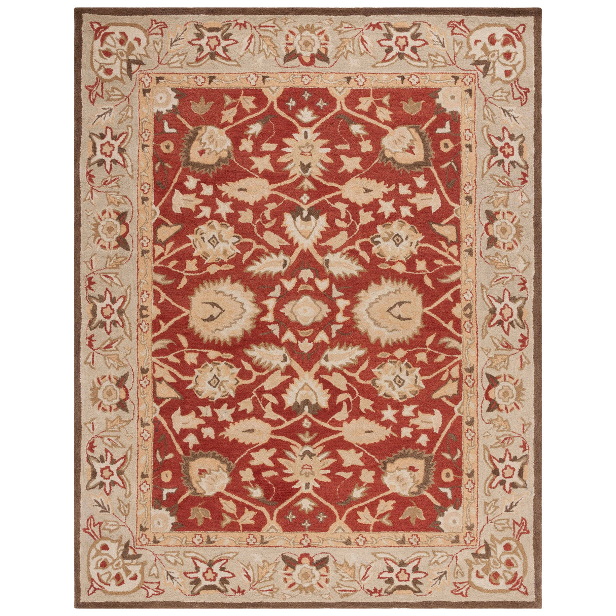 SAFAVIEH Handmade Anatolia Renelle Traditional Oriental Hand-spun Wool Rug