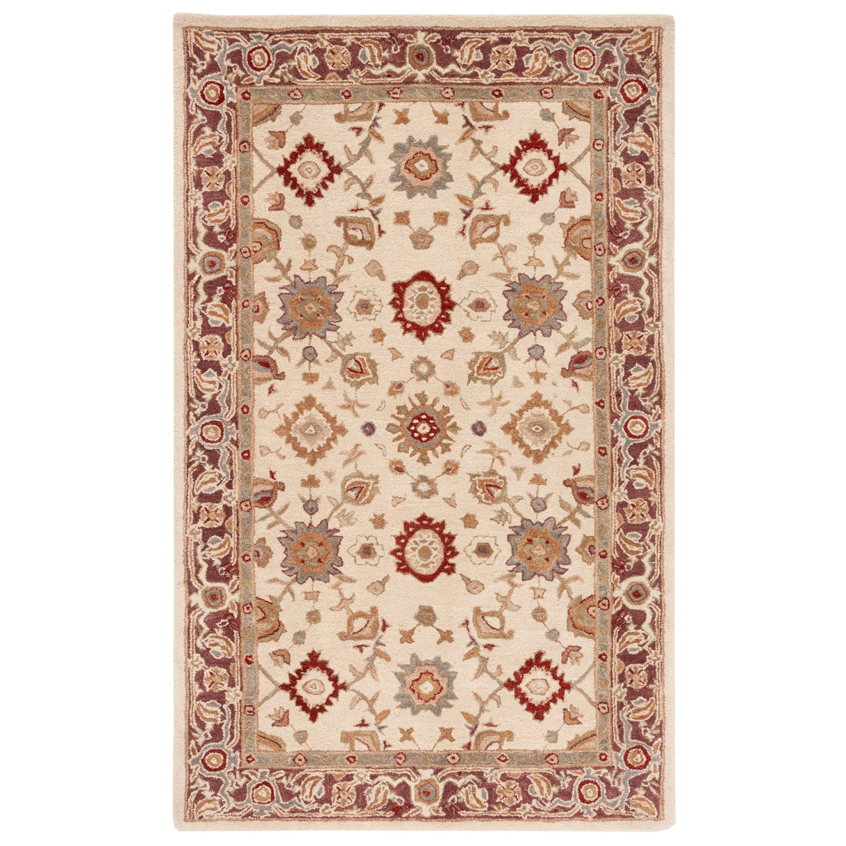 SAFAVIEH Handmade Anatolia Shahida Traditional Oriental Hand-spun Wool Rug