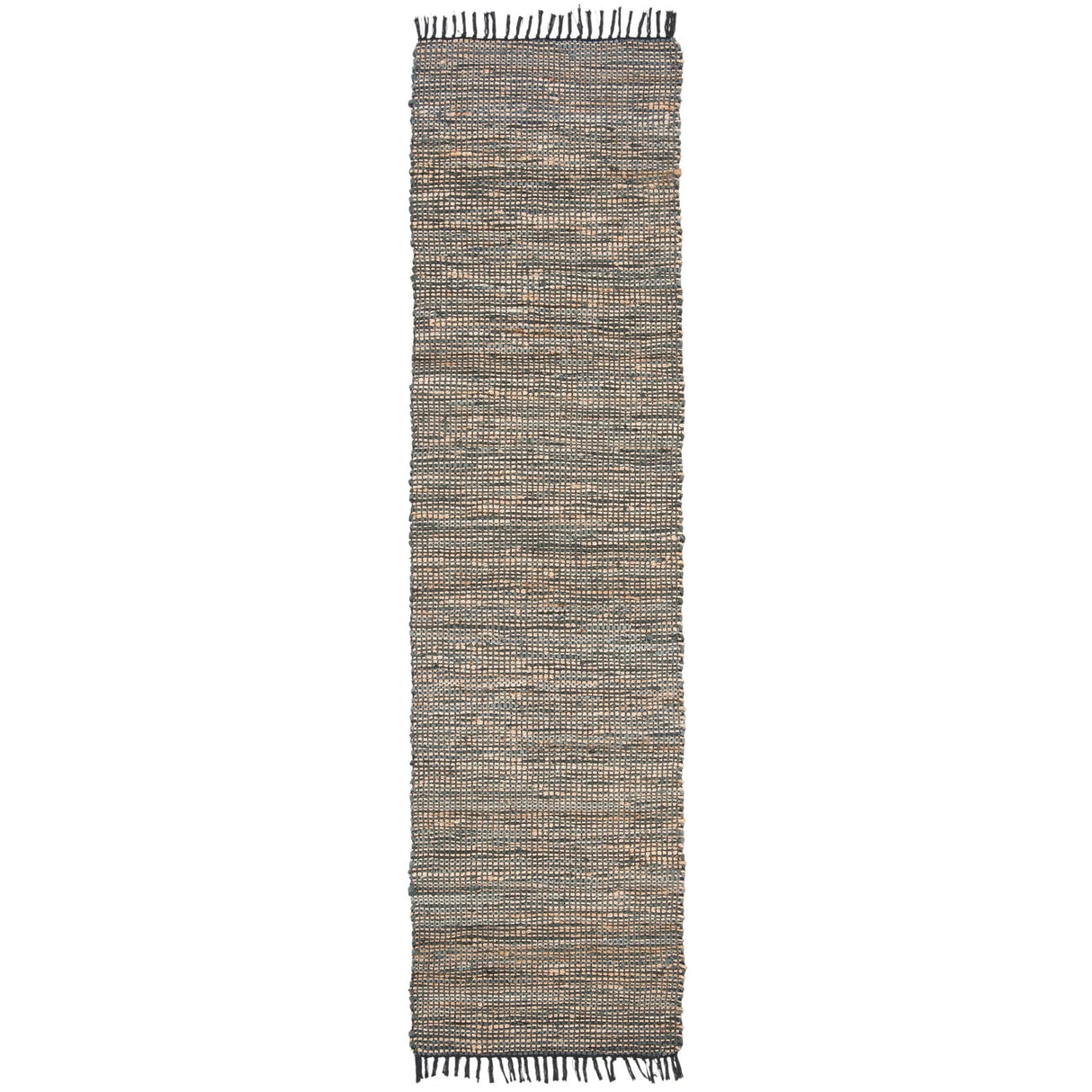 SAFAVIEH Handmade Anjela Leather Boho Stripe Area Rug