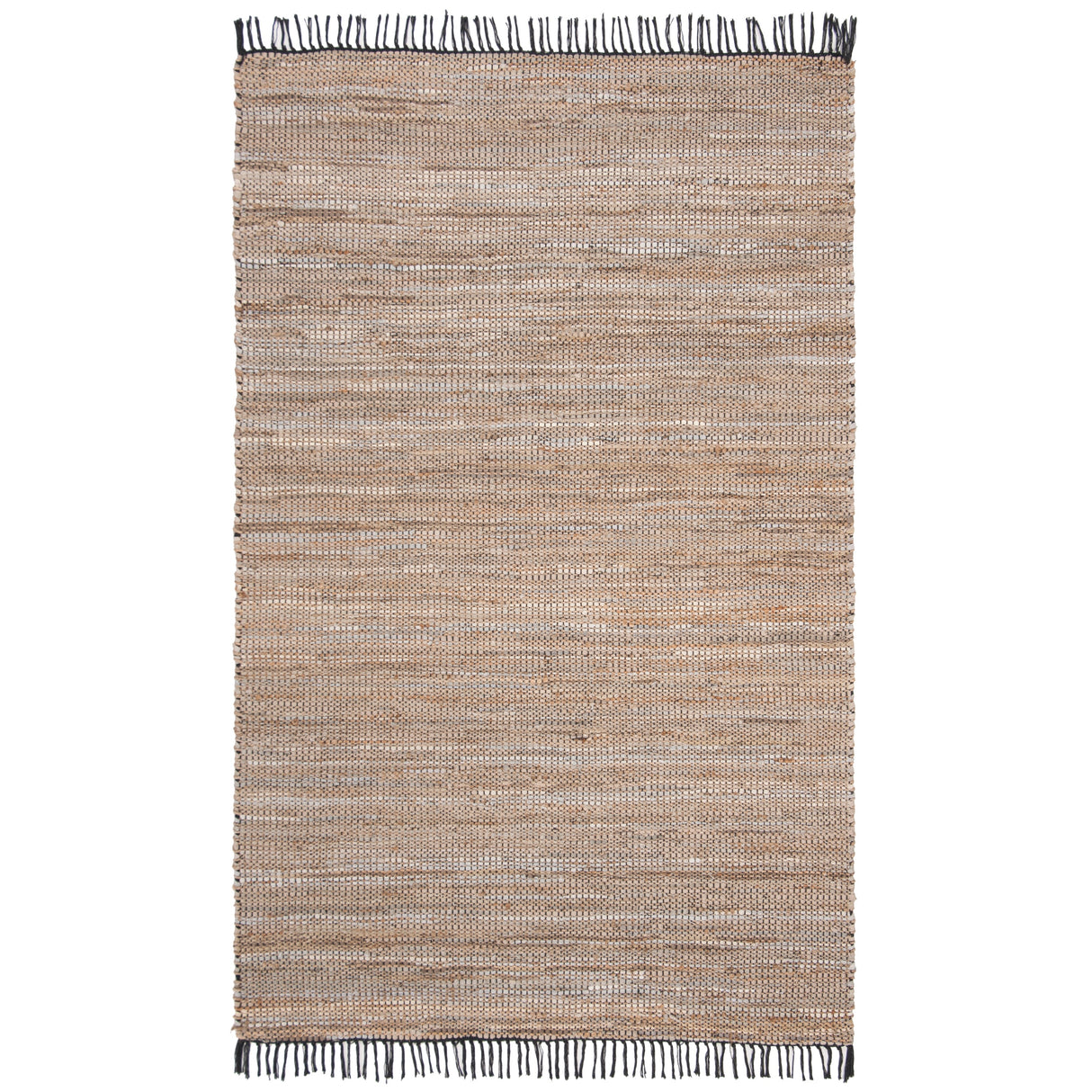 SAFAVIEH Handmade Anjela Leather Boho Stripe Area Rug