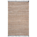 SAFAVIEH Handmade Anjela Leather Boho Stripe Area Rug