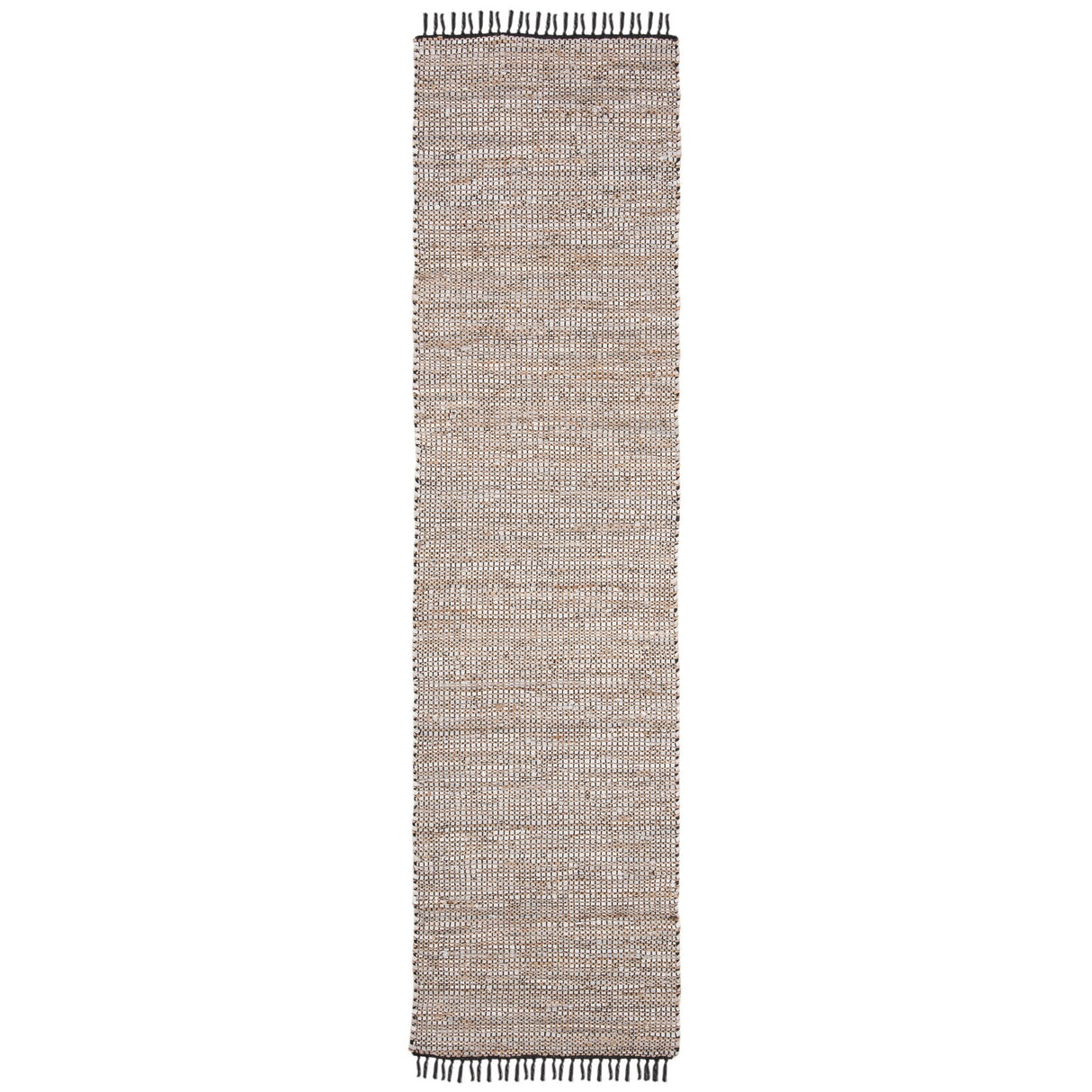 SAFAVIEH Handmade Anjela Leather Boho Stripe Area Rug