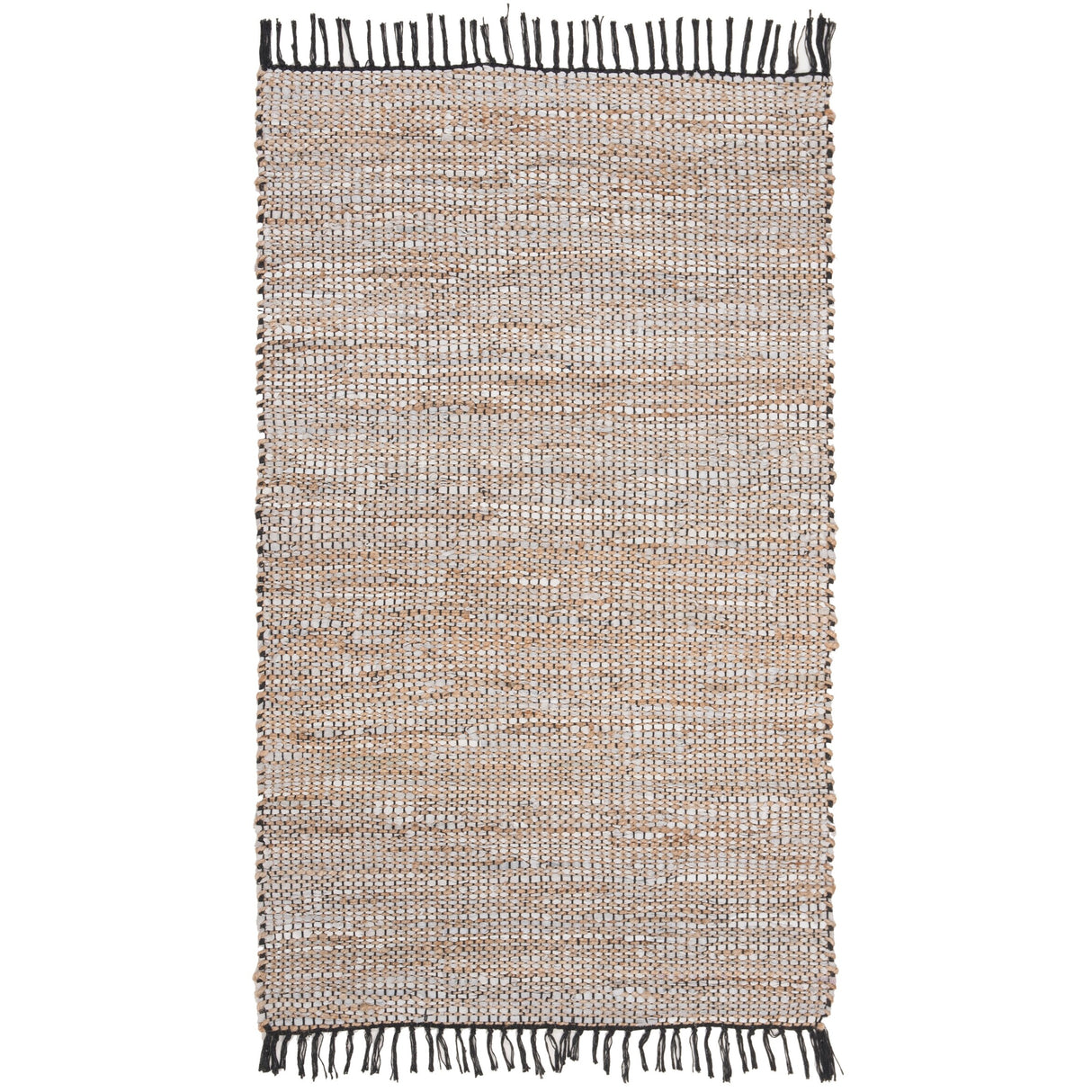 SAFAVIEH Handmade Anjela Leather Boho Stripe Area Rug