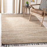 SAFAVIEH Handmade Anjela Leather Boho Stripe Area Rug