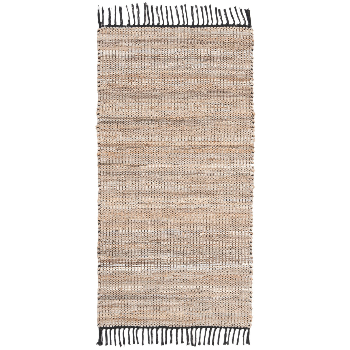 SAFAVIEH Handmade Anjela Leather Boho Stripe Area Rug