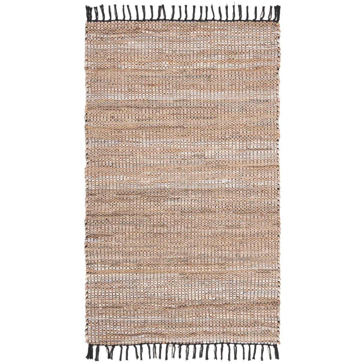 SAFAVIEH Handmade Anjela Leather Boho Stripe Area Rug