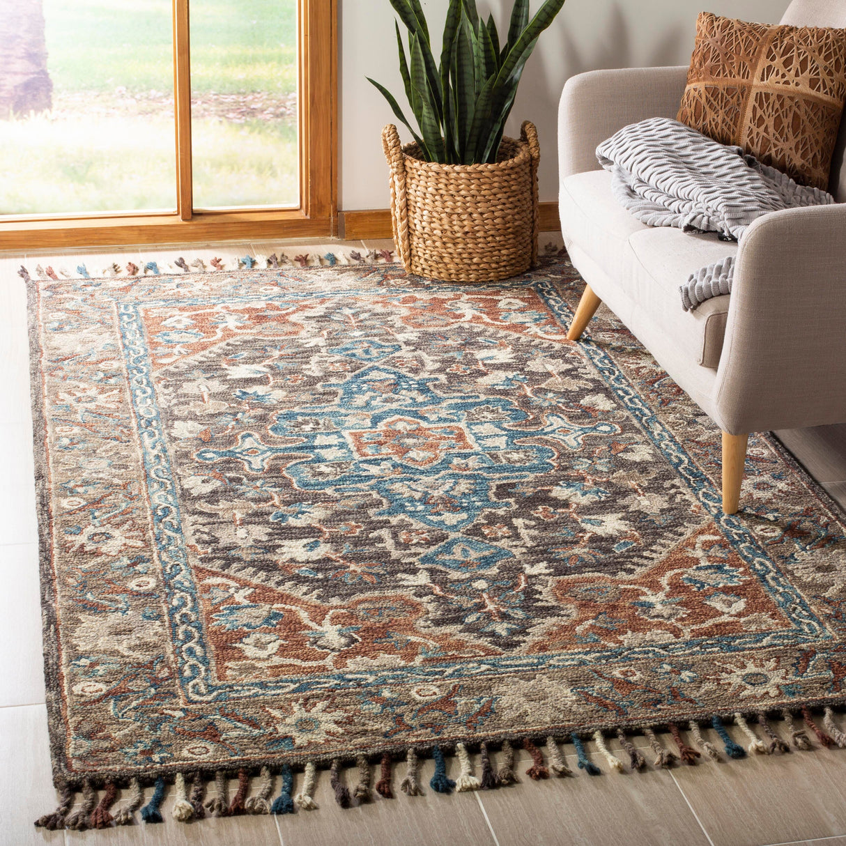 SAFAVIEH Handmade Aspen Aloisie Boho Tribal Wool Rug