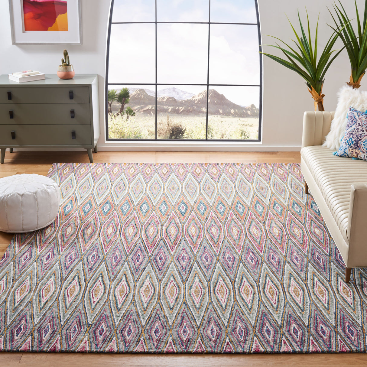 SAFAVIEH Handmade Aspen Carmelita Boho Tribal Wool Rug