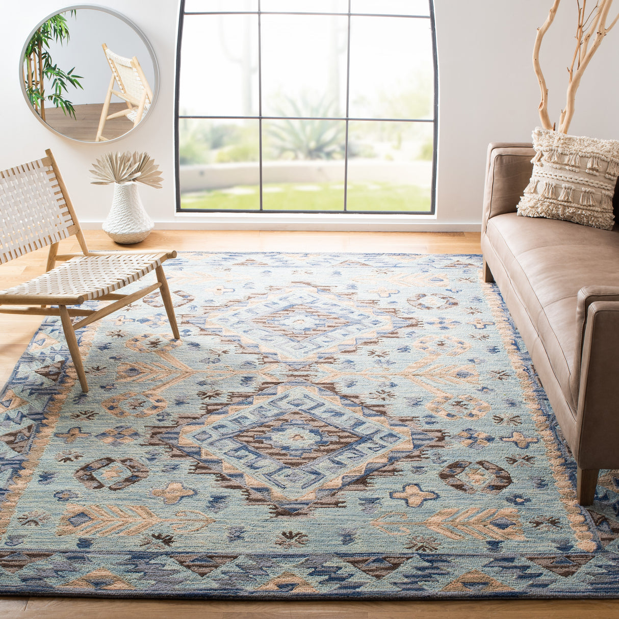 SAFAVIEH Handmade Aspen Ermira Boho Tribal Wool Rug