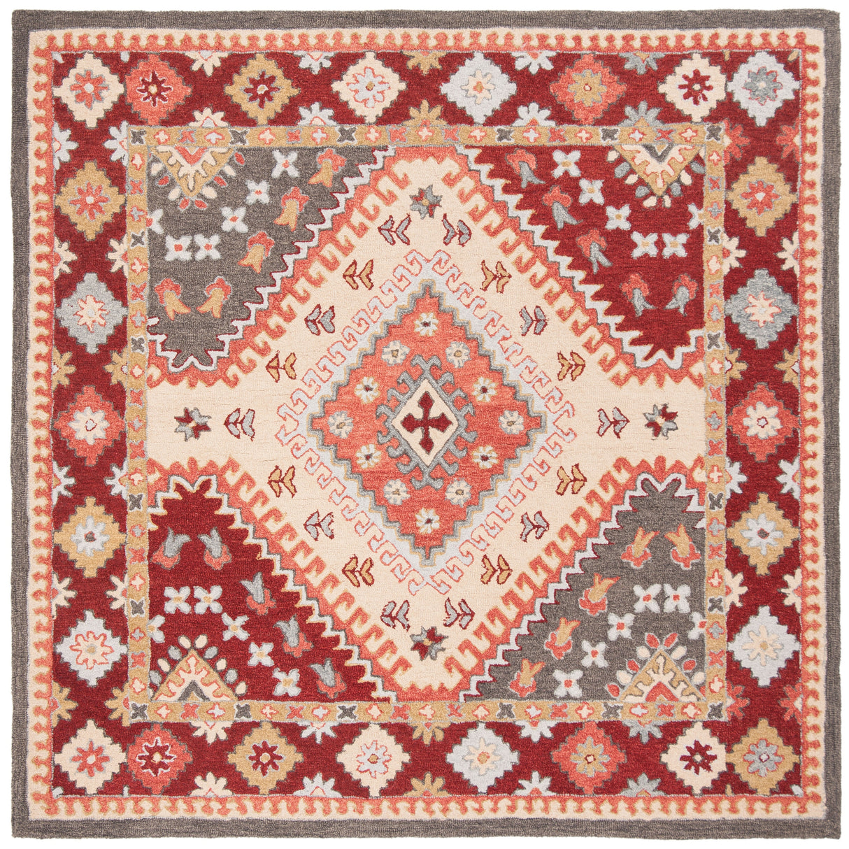 SAFAVIEH Handmade Aspen Evdokiya & Eclectic Tribal Wool Rug