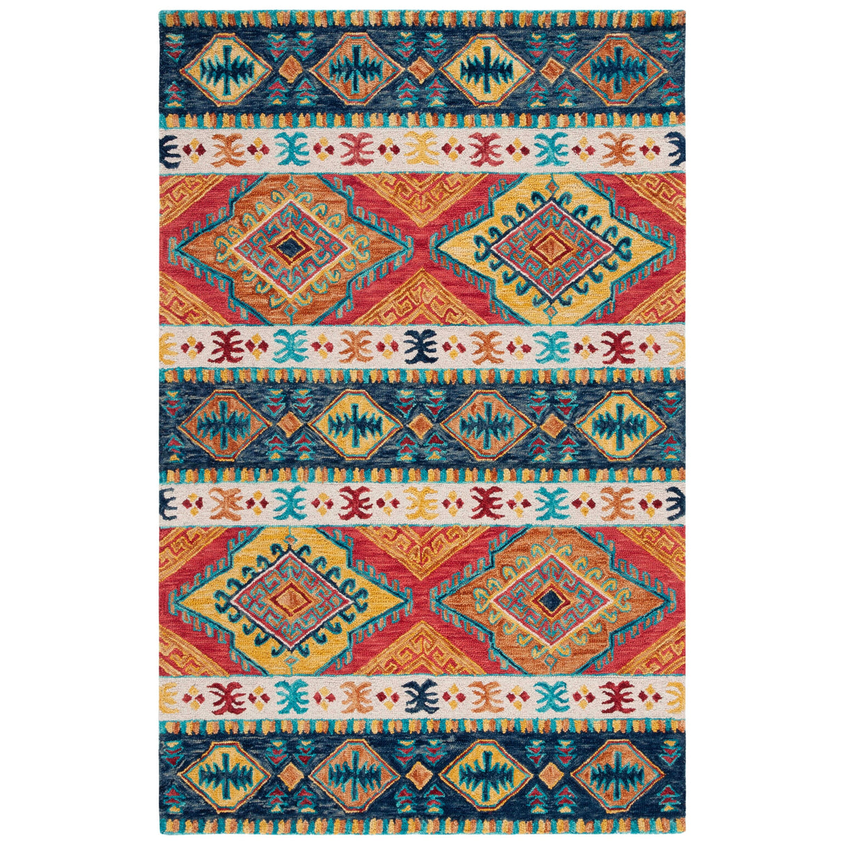 SAFAVIEH Handmade Aspen Geesche Boho Tribal Wool Rug