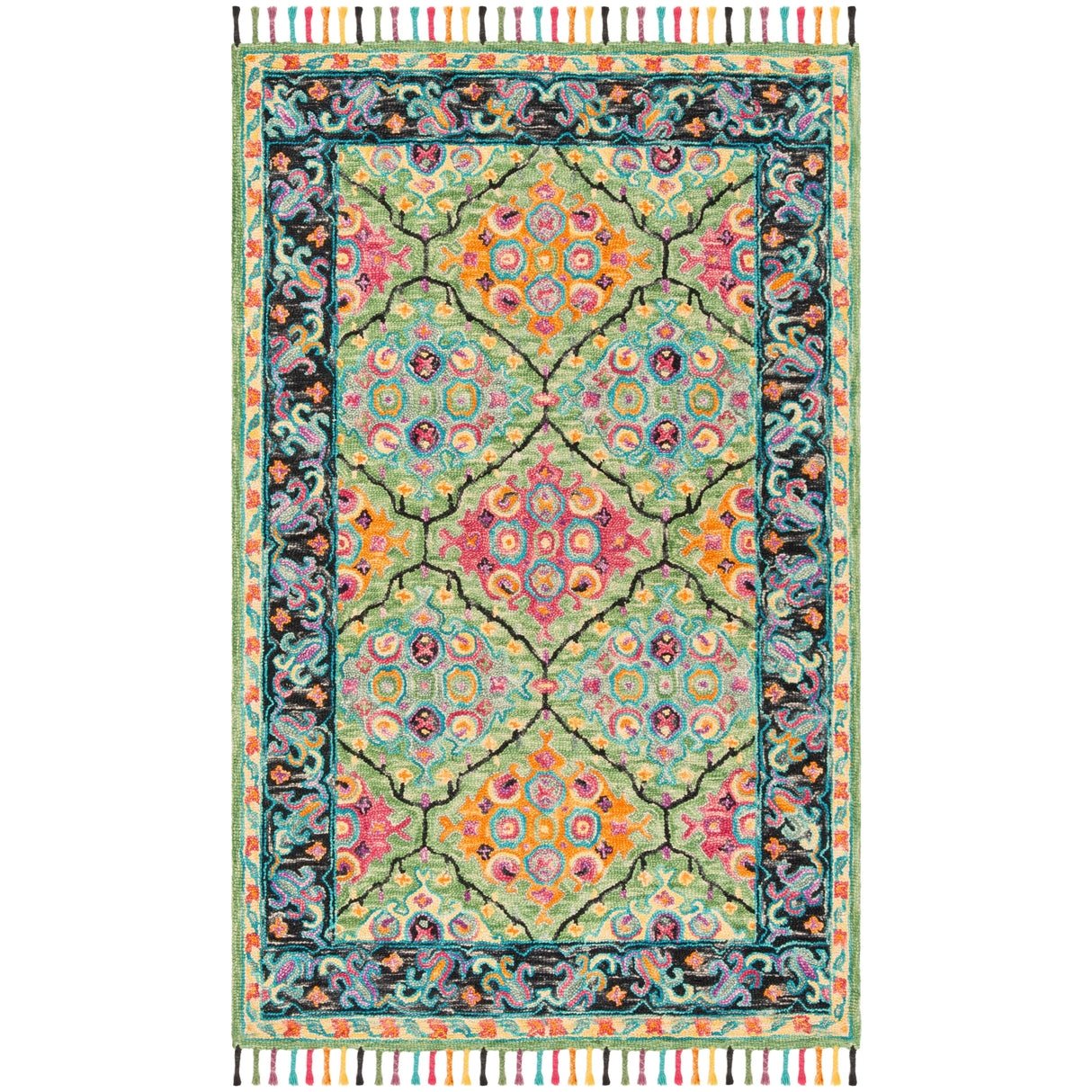 SAFAVIEH Handmade Aspen Gustl Boho Tassel Wool Rug