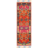 SAFAVIEH Handmade Aspen Hysnie Eclectic Orange/Fuchsia Wool Rug