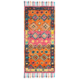 SAFAVIEH Handmade Aspen Hysnie Eclectic Orange/Fuchsia Wool Rug