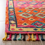 SAFAVIEH Handmade Aspen Hysnie Eclectic Orange/Fuchsia Wool Rug