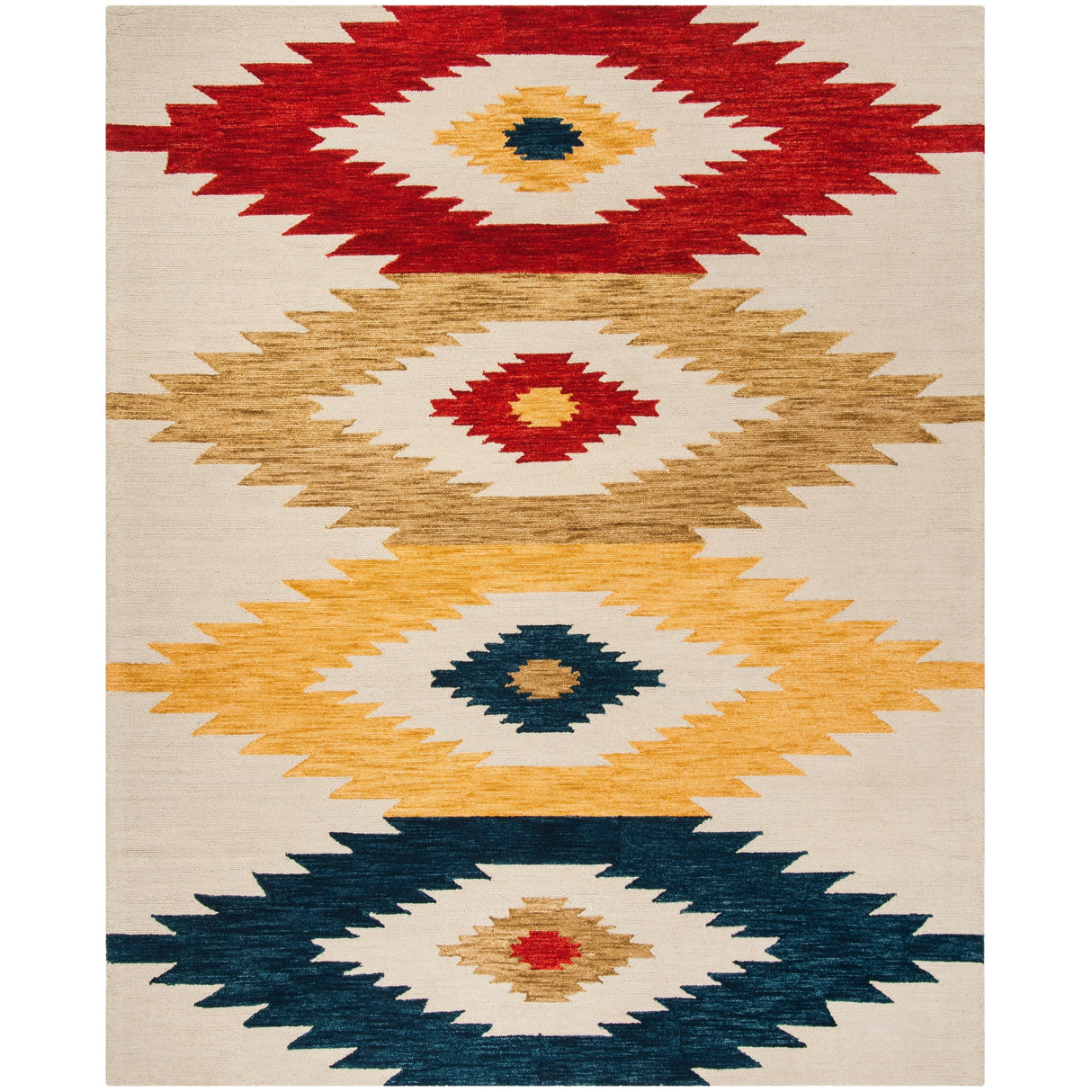 SAFAVIEH Handmade Aspen Ilijanka Boho Tribal Wool Rug