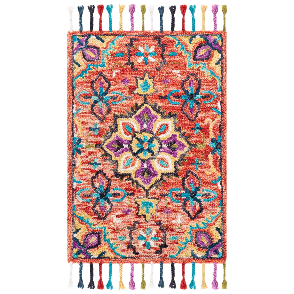 SAFAVIEH Handmade Aspen Irmingard Boho Tribal Wool Medallion Rug