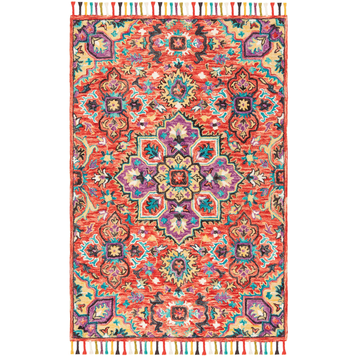 SAFAVIEH Handmade Aspen Irmingard Boho Tribal Wool Medallion Rug